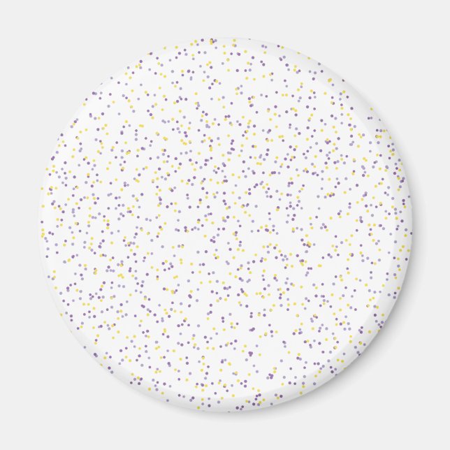 Lavender Lemonade Speckled Dots Magnet (Framsidan)