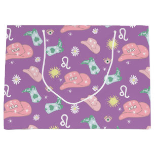 Lavender Leo Zodiac Mönster Aesthetic