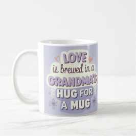 Lavender Light Blue Grandma Kaffemugg