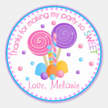 Lavender Light Blue Sweet Shop Birthday Favor