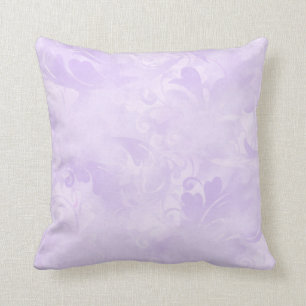 Lavender Lila Abstrakt Feather Mönster Kudde