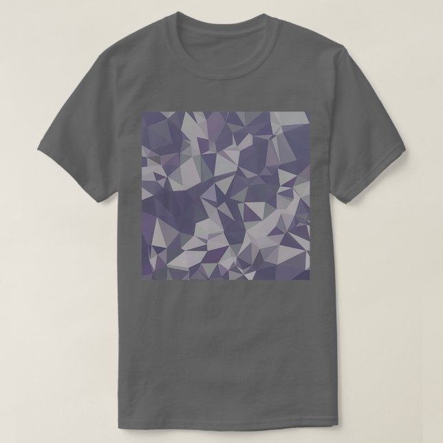 Lavender Lila Abstrakt med låg polygonbakgrund T Shirt (Design framsida)