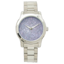 Lavender Lila Abstrakt | Metallisk Brushstroke
