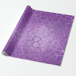 Lavender Lila Amethyst Plum Glam Giraffe Animal Presentpapper