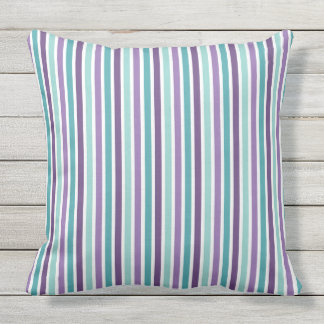 Lavender, Lila, Aqua Mix, Match Blommigt Paisley Utomhuskudde