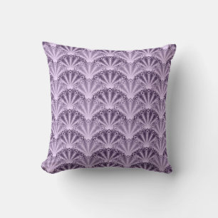 Lavender/Lila Art Deco Decor Pillow Kudde