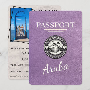 Lavender Lila Aruba Passport Spara datum Datumet