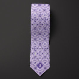 Lavender Lila Blommigt Inspired Monogram Slips