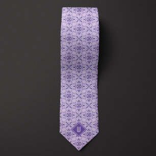Lavender Lila Blommigt Inspired Monogram Slips