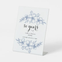 Lavender lila blommigtar 50:e bröllop-årsdagen