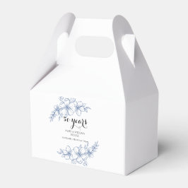 Lavender lila blommigtar 50:e bröllop-årsdagen presentaskar