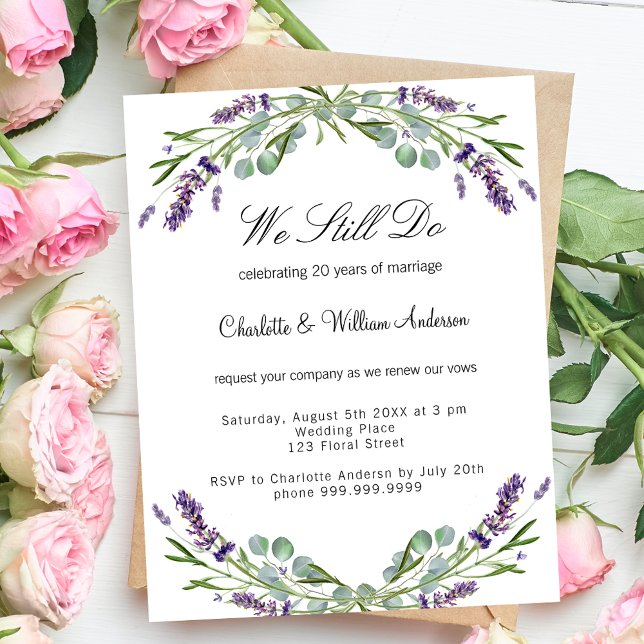 Lavender lila blommigts budget - förnyelse av bröl (Skapare uppladdad)