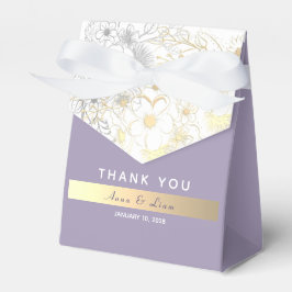 Lavender Lila Bröllop Presentaskar