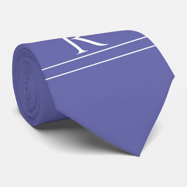 Lavender Lila Classic Monogram Neck Tie Slips (Rullad)