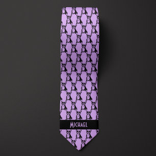 Lavender Lila Fransk Bulldog Slips