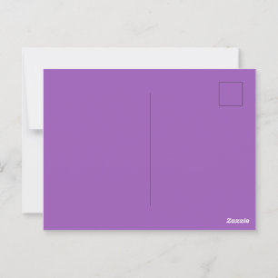 Lavender Lila Glossy-vykort för Speciellt meddelan Vykort