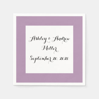 Lavender Lila High End Solid Färg Pappersservett