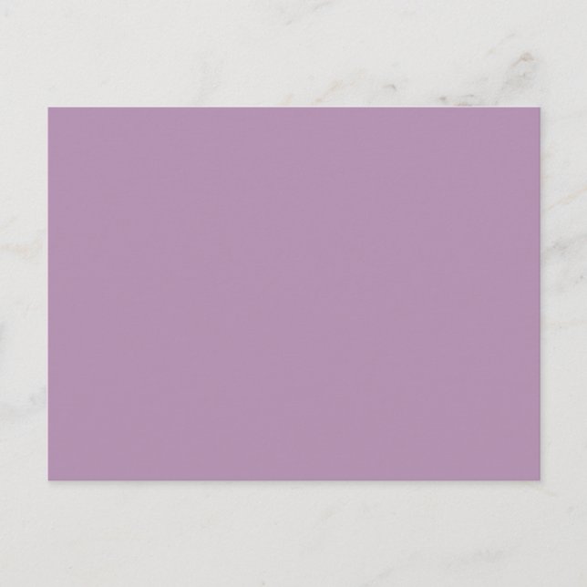 Lavender Lila High End Solid Färg Vykort (Framsida)