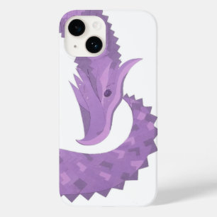 Lavender lila hjärta drake på vitt