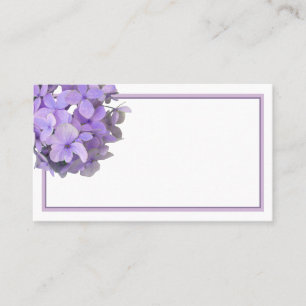 Lavender Lila Hydrangea Visitkort