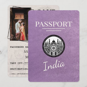 Lavender Lila India Passport Spara datum Datumet