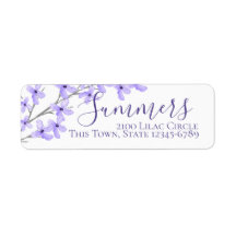 Lavender Lila Lilac Blommar Adress