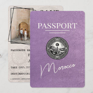 Lavender Lila Marocko-pass Spara datum Datumet