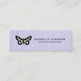 Lavender Lila med enkel Butterfly-Logotyp Mini Visitkort