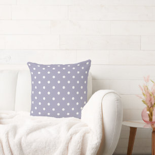 Lavender Lila med Polka dots Kudde