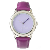 Lavender Lila Modern Script Girly Monogram Namn