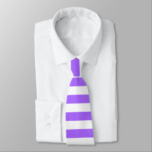 Lavender Lila och White Rand Tie Slips