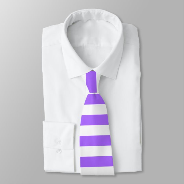 Lavender Lila och White Rand Tie Slips (Bunden)