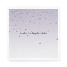 Lavender Lila Ombre Silver Confetti Gnistra