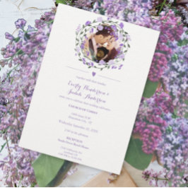 Lavender Lila Peony Blommigt Wandan Bröllop