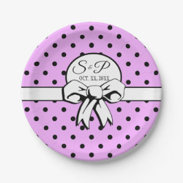 Lavender Lila Polka dots och Bows Personlig