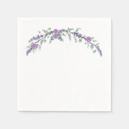 Lavender Lila Ro och Eucalyptus Pappersservett