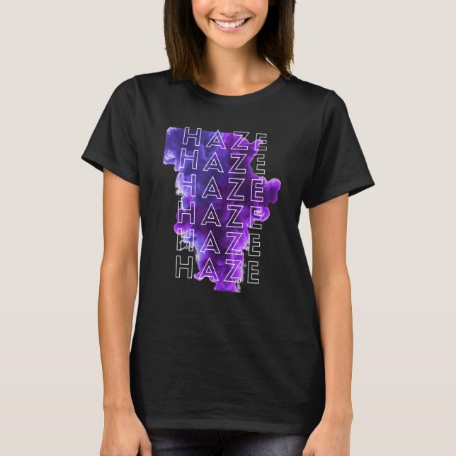 Lavender Lila Smoke Dimma T Shirt (Framsida)