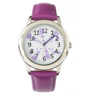 Lavender Lila Swirls Swirl Watches Armbandsur