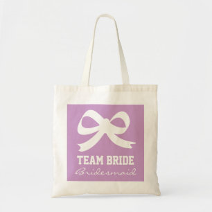 Lavender lila Team bride bridesmaid bow knut Tygkasse