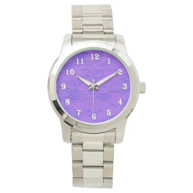 Lavender Lila Tvättar Armbandsur (Framsida)