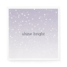 Lavender Lila White Bokeh Confetti