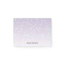 Lavender Lila White Bokeh Confetti