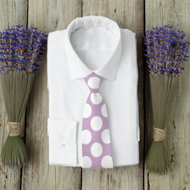 Lavender Lila White Polka dots Retro Slips (Skapare uppladdad)