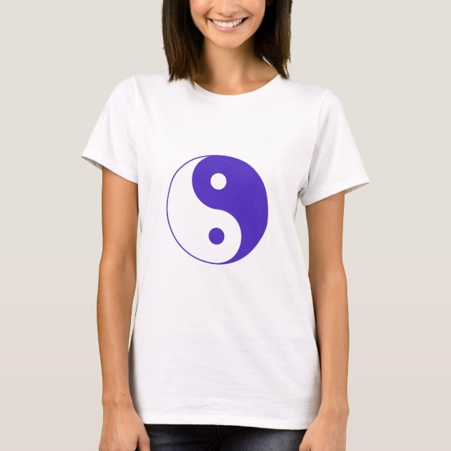 Lavender Lila Yin-Yang Tee Shirt (Framsida)