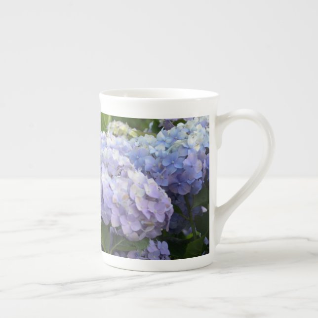 Lavender & Lilac Hortensia Hydrangea Flowers Benporslin Mugg (Höger)