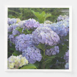 Lavender & Lilac Hortensia Hydrangea Flowers Pappersservett