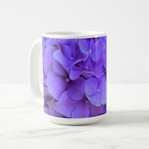 Lavender lilac lila Hydrangeas lila blommor Kaffemugg