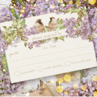 Lavender Lilac Love Bird Bröllop OSA