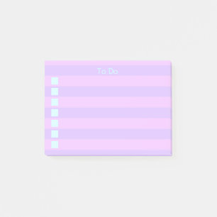 Lavender Lilac Stripe att göra Post-it Block