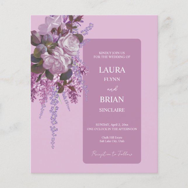 Lavender,Lilacs, Ro, Budget Bröllop (Framsida)